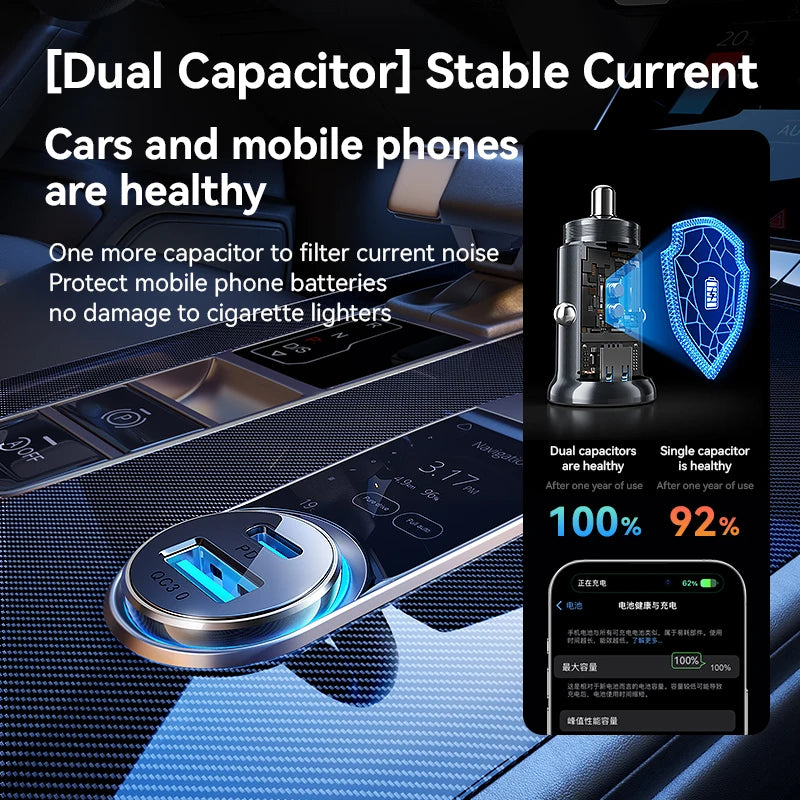 30W Mini Car Charger by Snagg A Car Adapter