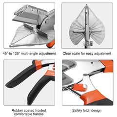 Adjustable Angle Miter Shears (45°–135°) with 2 Replacement Blades - SnaggIt