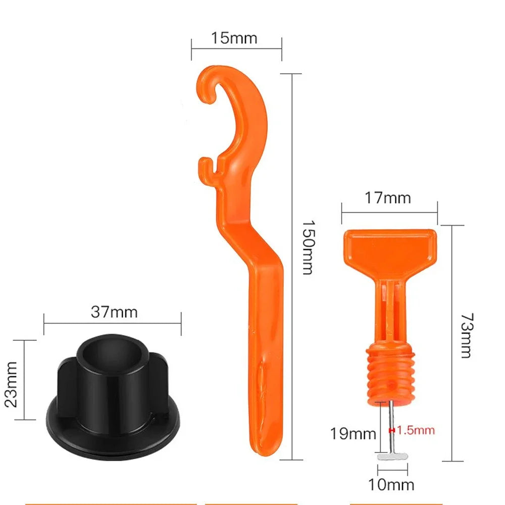 Tile Leveling System Kit 51–402pcs | Floor & Wall Tile Clips Spacers Leveler for Porcelain Ceramic