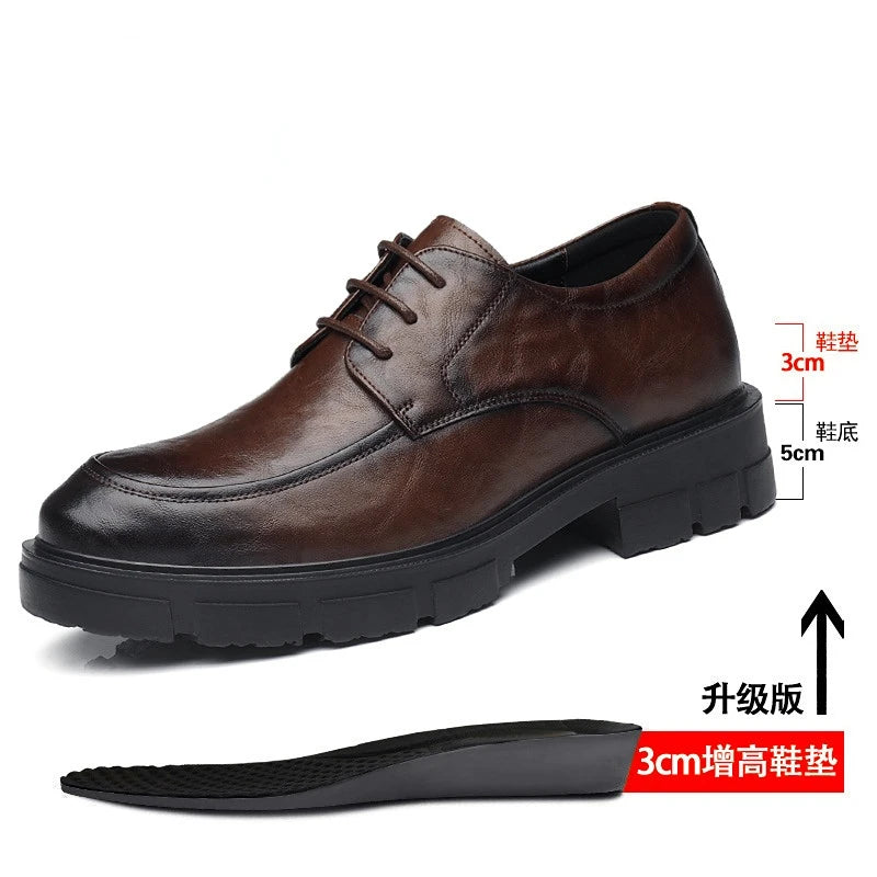 Men’s Height-Increasing Leather Dress Shoes by Snagg A Shoes