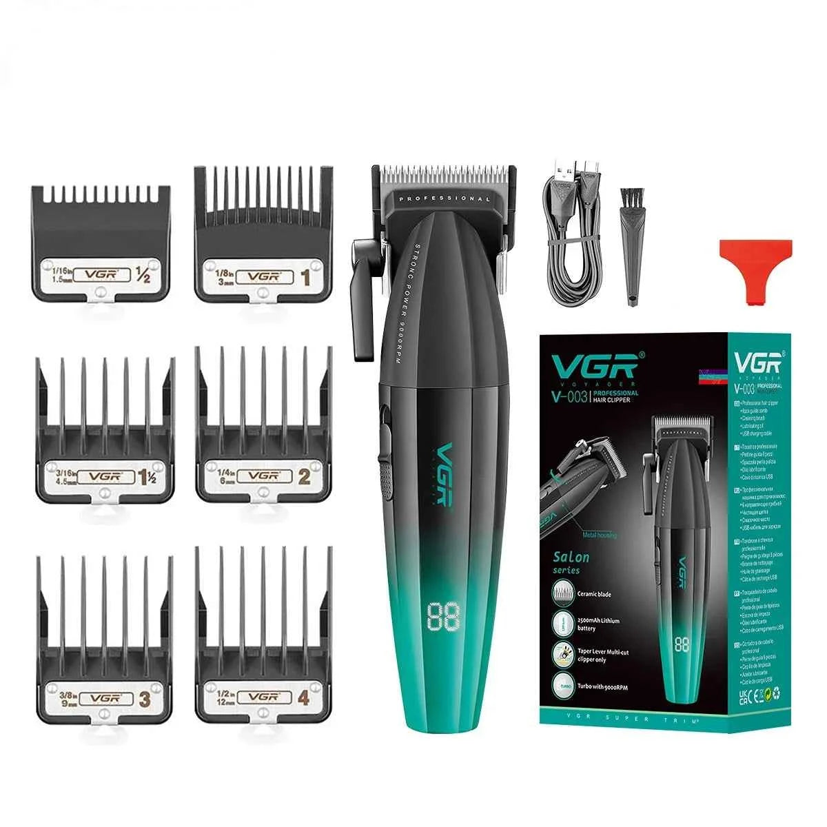 Professional 9000 RPM Master Clipper & DLC Precision Trimmer – Elite 300 Minute High-Performance Grooming Duo