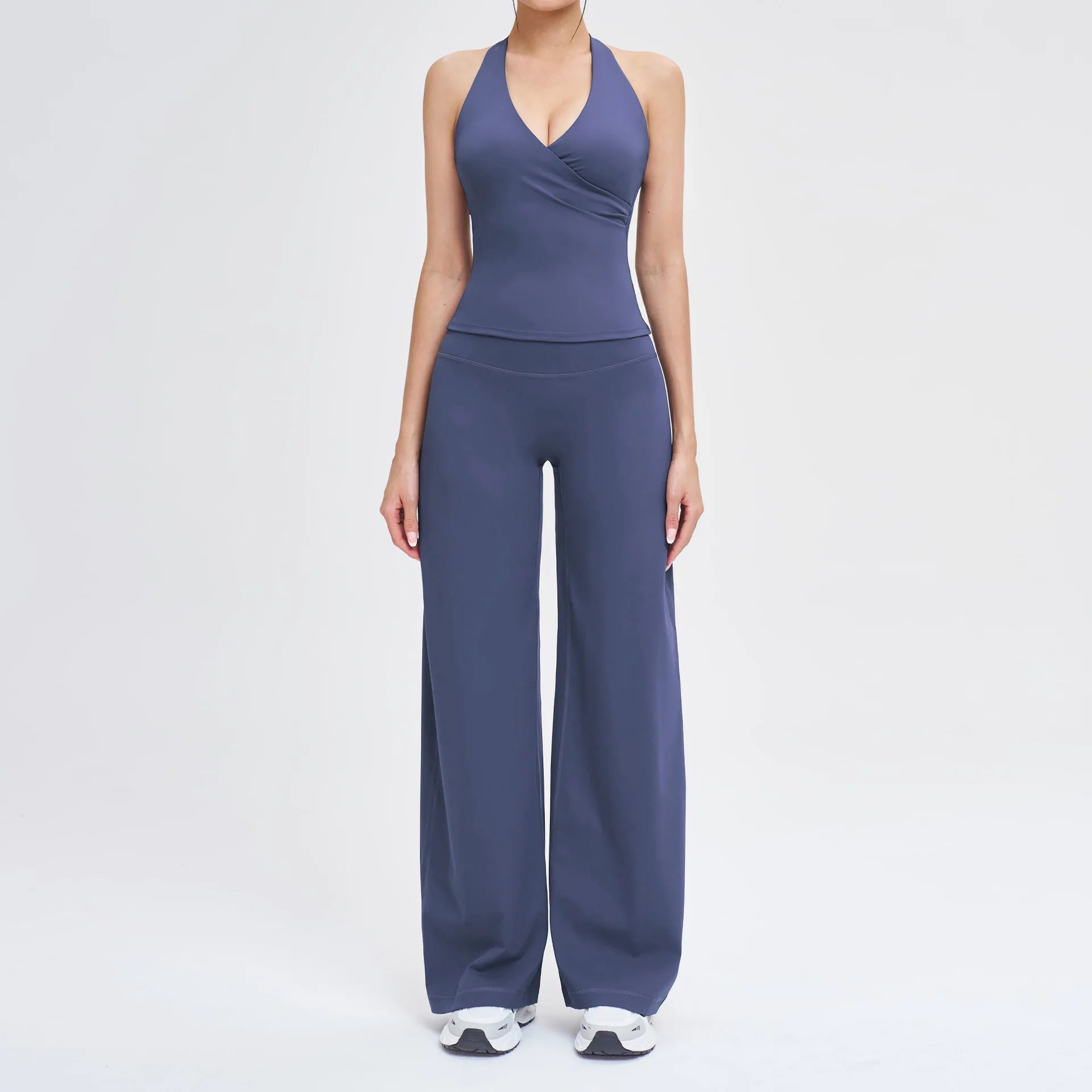 Women's 2-Piece Yoga Tracksuit | High Waist Leggings & Sports Bra Athletic Gym Fitness Workout Set
