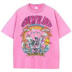 Wonderful Night Print Womans Streetwear T-Shirt
