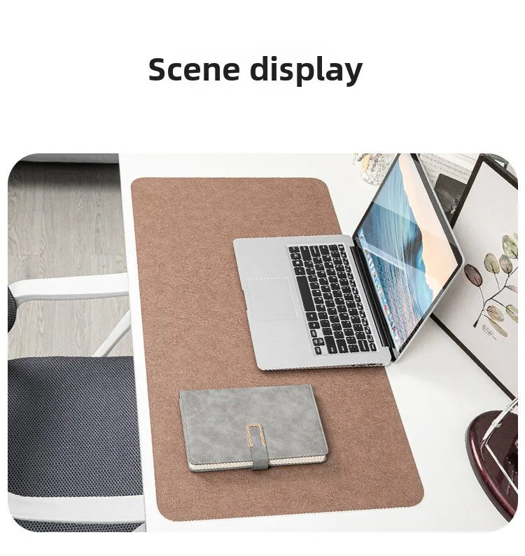 Retro Cowhide Leather Desk Mat for Desktop & Office Use by Snagg A Mouse Pad