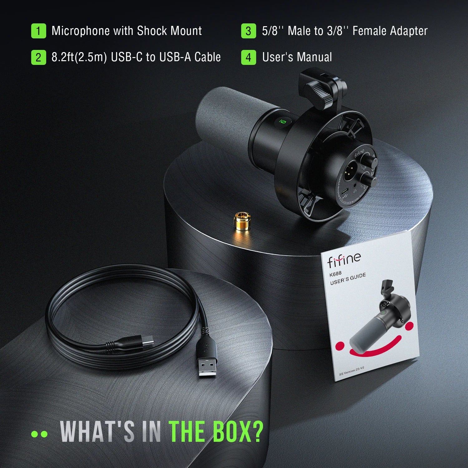 USB/XLR Dynamic Microphone – Studio Mic with Shock Mount by Snagg A Microphone