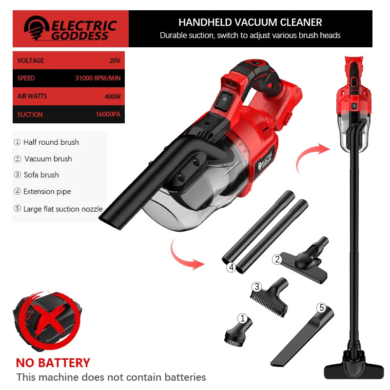 Cordless Brushless Vacuum Cleaner