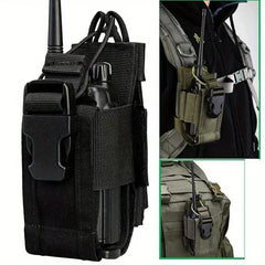 Universal Nylon Two-Way Radio Carry Case – Belt-Mounted Utility Pouch