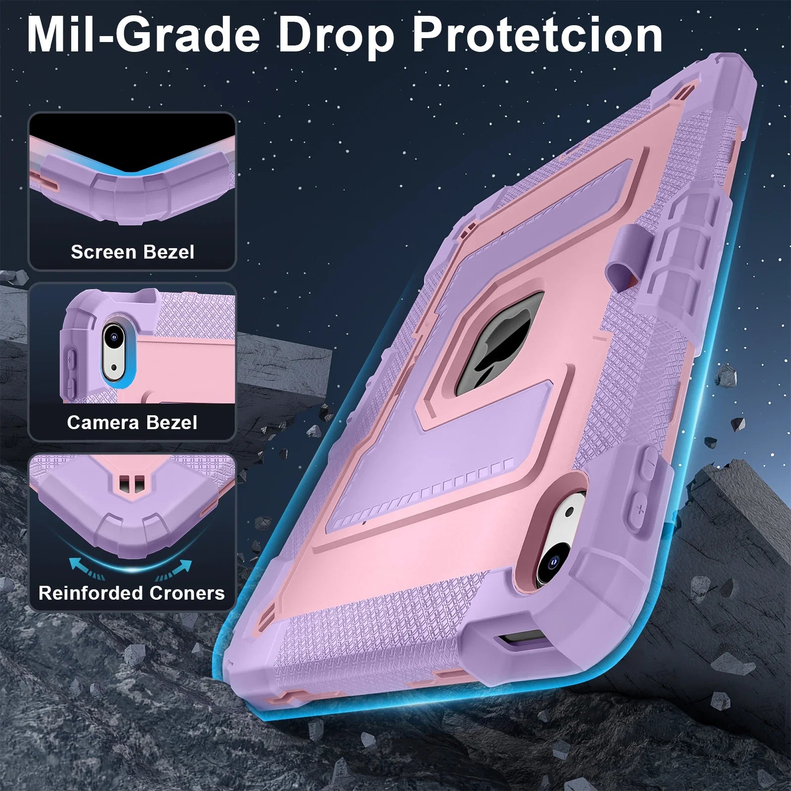 Kids Heavy Armor Shockproof Case For Ipad Series by Snagg An iPad Case