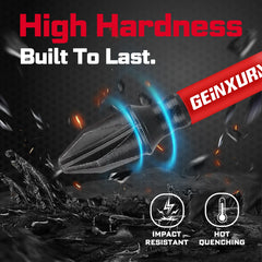 Mixed 2” Impact Screwdriver Bits Set – PH/HEX/PZ Magnetic S2 Steel with Soft Hanging Strips