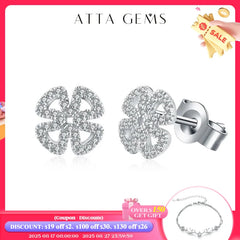 Moissanite Snowflake Stud Earrings