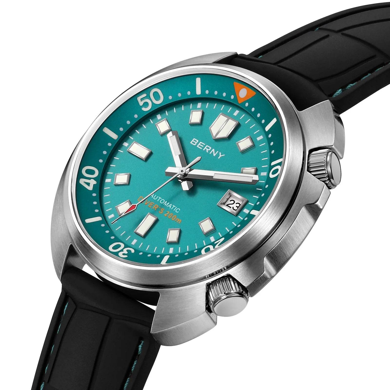 BERNY 20ATM Diver Watch – Stainless Steel Strap - SnaggIt