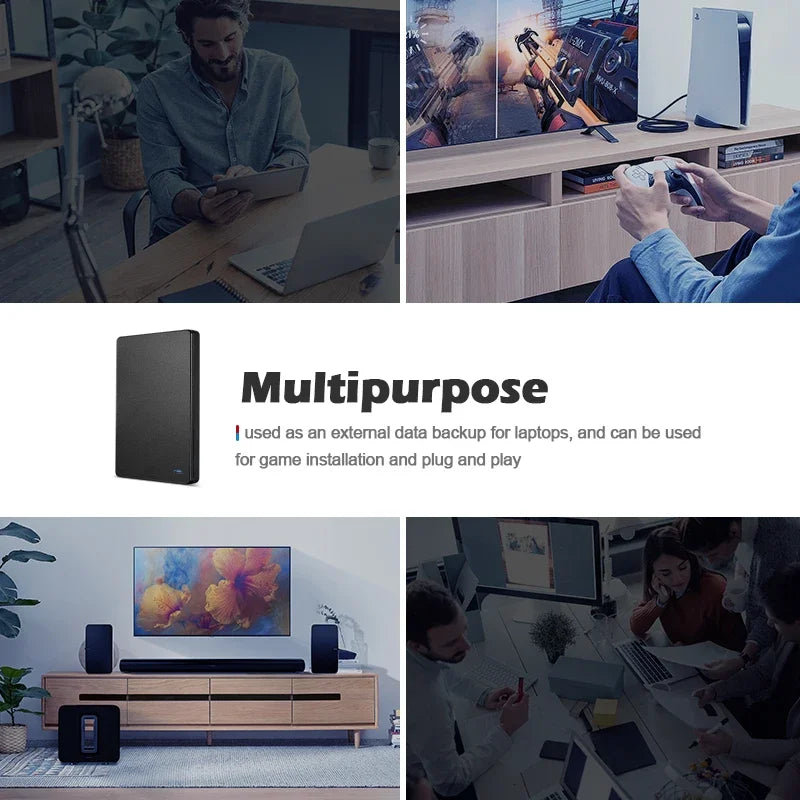 Portable External Hard Drive – USB 3.0 HDD with 320GB–1TB Capacity, 2.5″ by Snagg An External