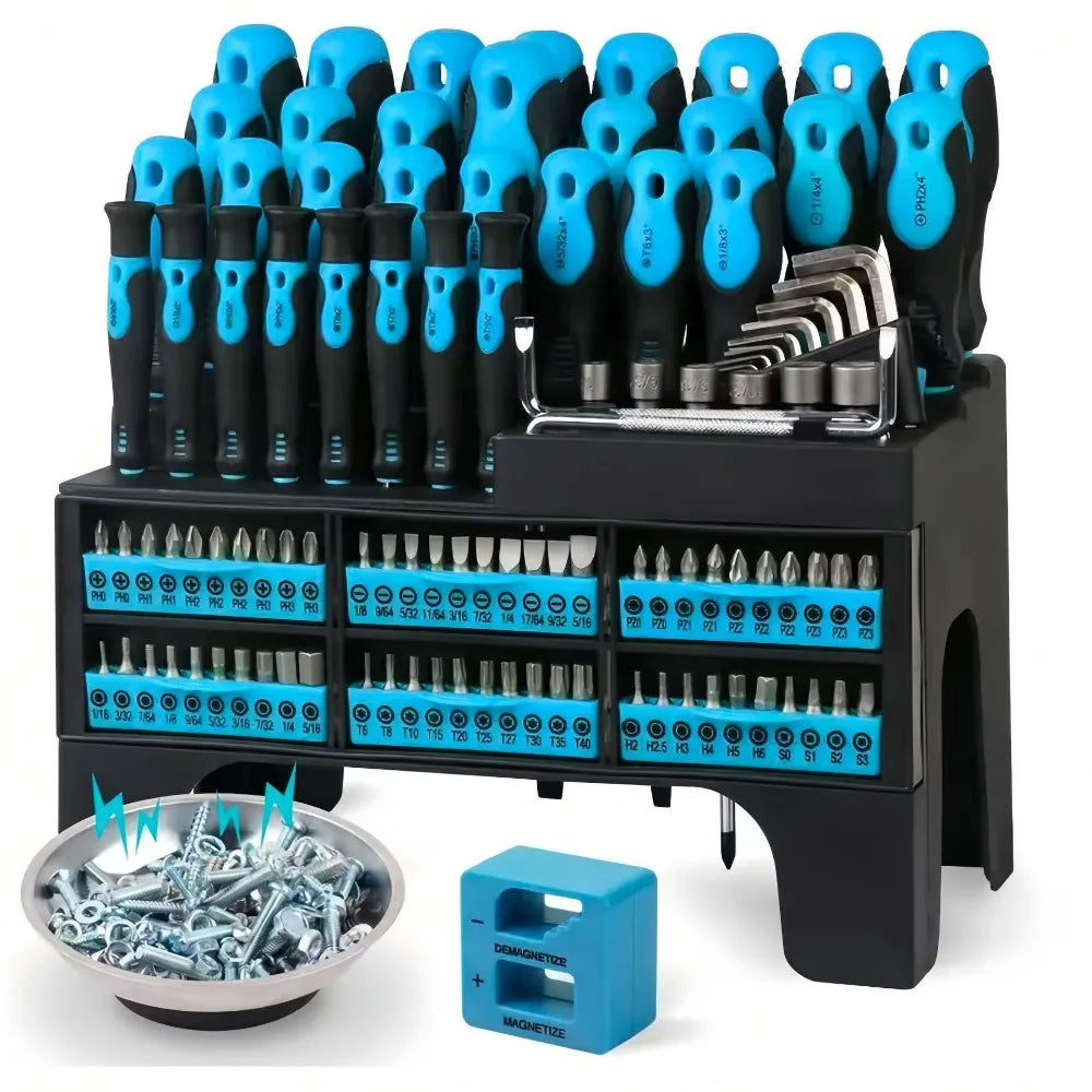 118-Piece Magnetic Screwdriver & Nut Driver Set