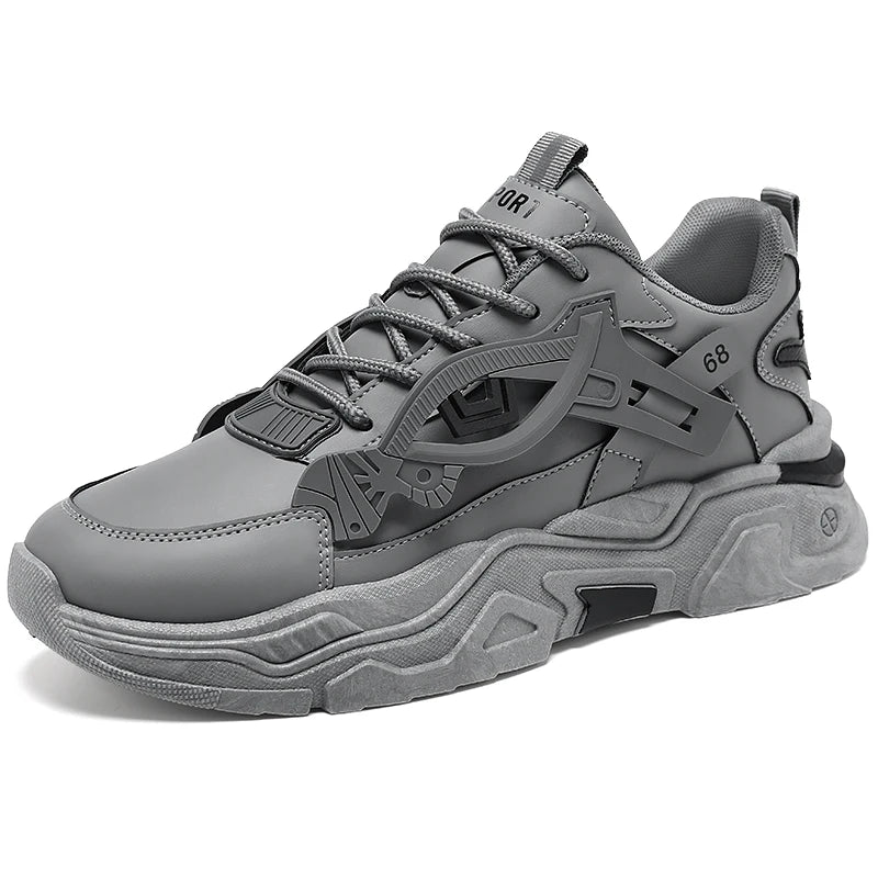 Men’s Mesh Thick-Soled Casual Sneakers by Snagg A Shoes