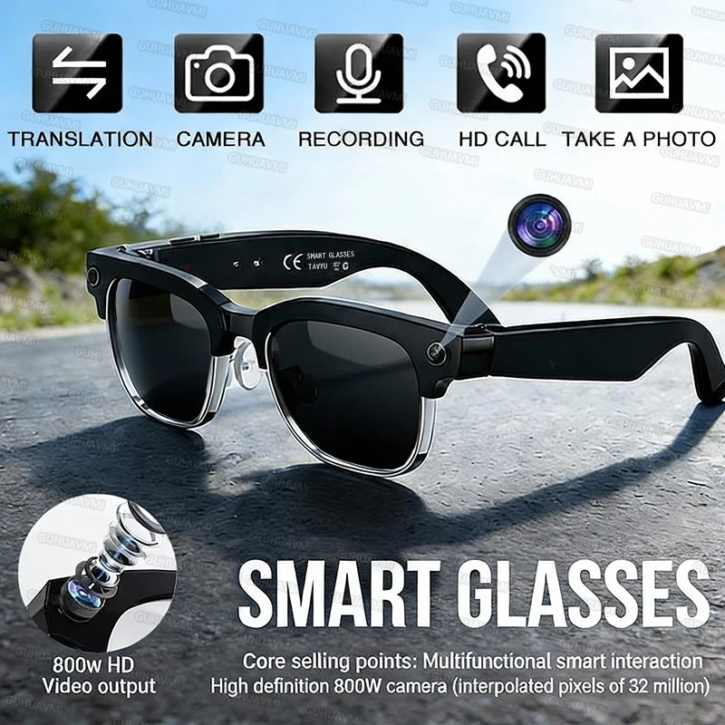 W630 AI Smart Glasses – 1080P HD Camera with AI Translation & Calls