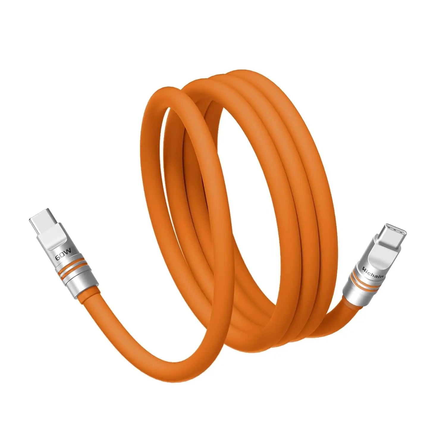 USB-C to USB-C 60W PD Fast Charging Cable | Liquid Silicone 1.2M/2M for iPhone Laptop Samsung Xiaomi Huawei