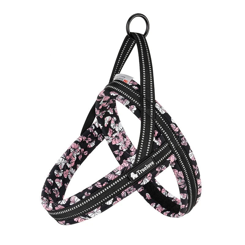 Floral Print Mesh Padded Dog Harness by Snagg A Harness