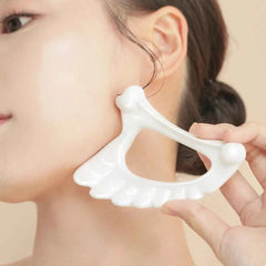 Ergonomic Ceramic Gua Sha Board – Korea Angle Wing Face & Body Sculpting Tool