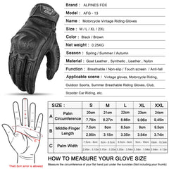 Retro Leather Motorcycle Gloves by Snagg A Motorcycle Gloves