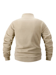 Men’s Thicker Fleece Sweatshirt | Autumn/Winter Half-Zip Thermal Pullover