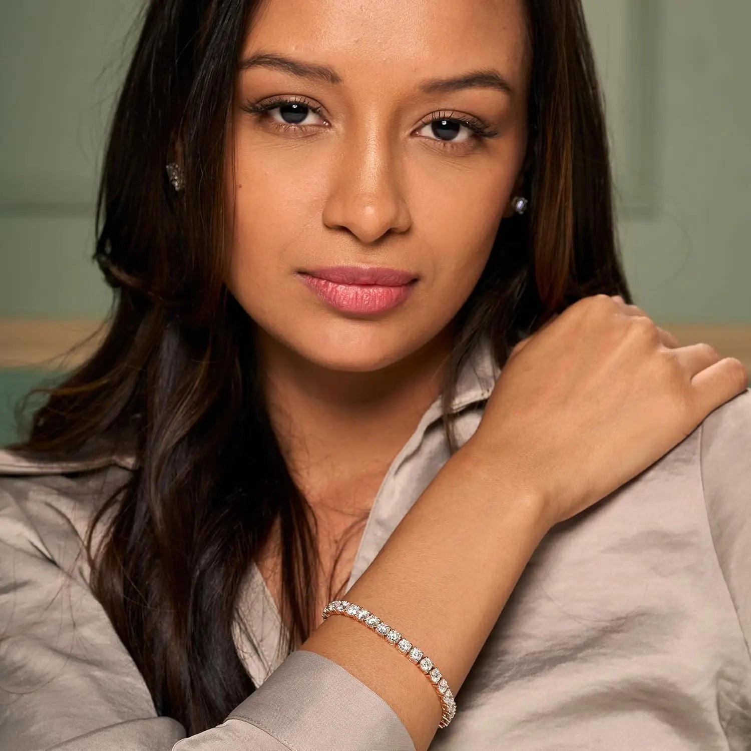 Full Moissanite Tennis Bracelet