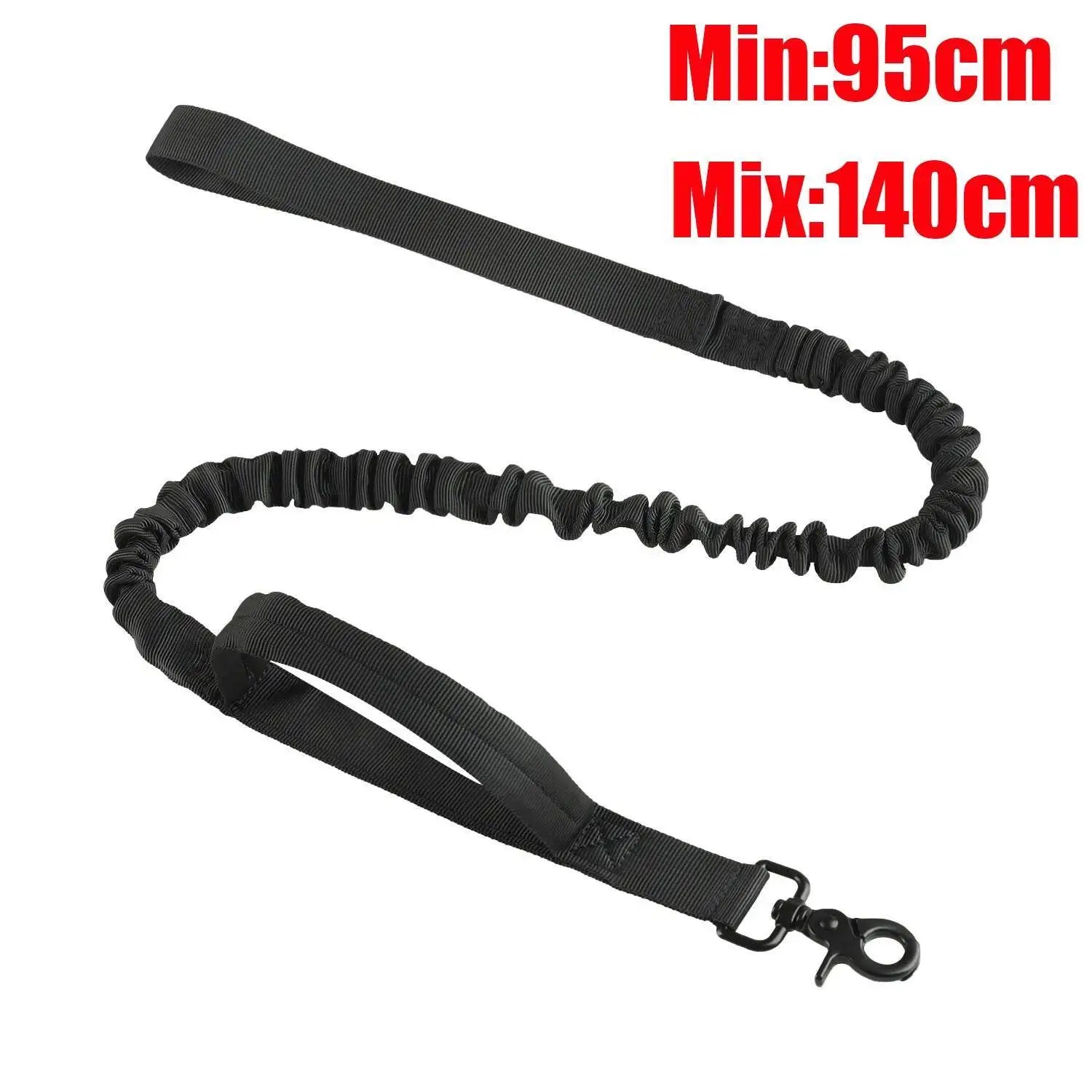 Bungee Dog Leash with Car Seatbelt Clip – Reflective Shock-Absorbing No-Pull Tactical Lead for Large Dogs