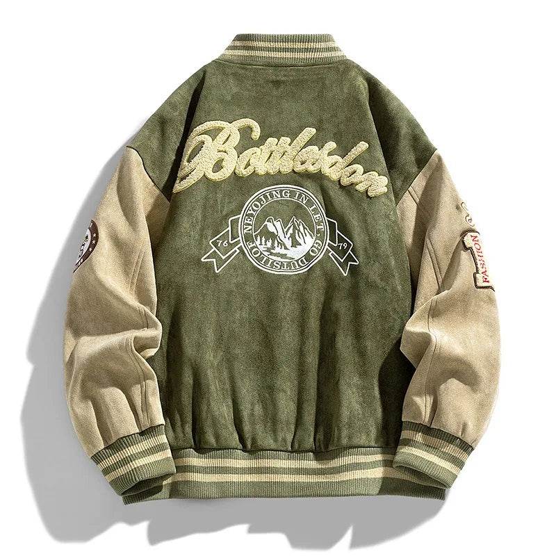 Baseball Embroidered Bomber Jacket - SnaggIt