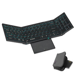 Full Size RGB Backlit Folding Keyboard | Integrated Touchpad & Numeric Keypad