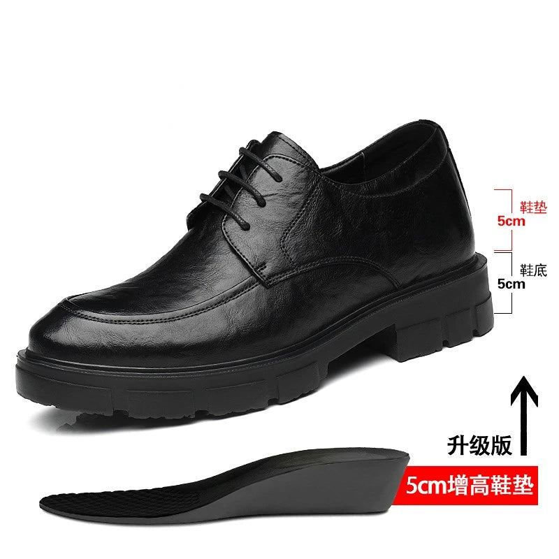 Men’s Height-Increasing Leather Dress Shoes by Snagg A Shoes