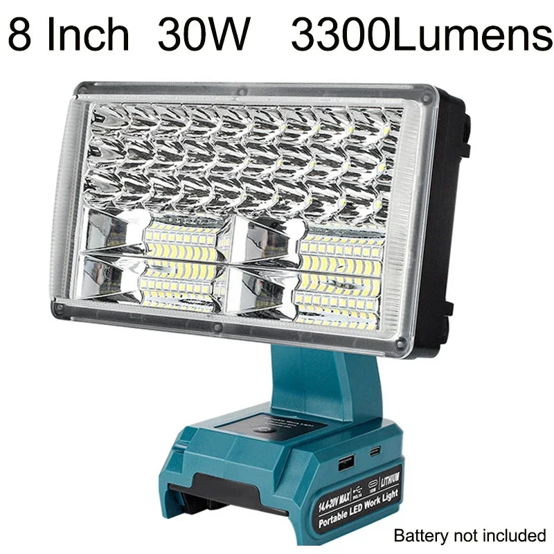 Spot and flood LED work light for Makita 18V batteries – image 9
