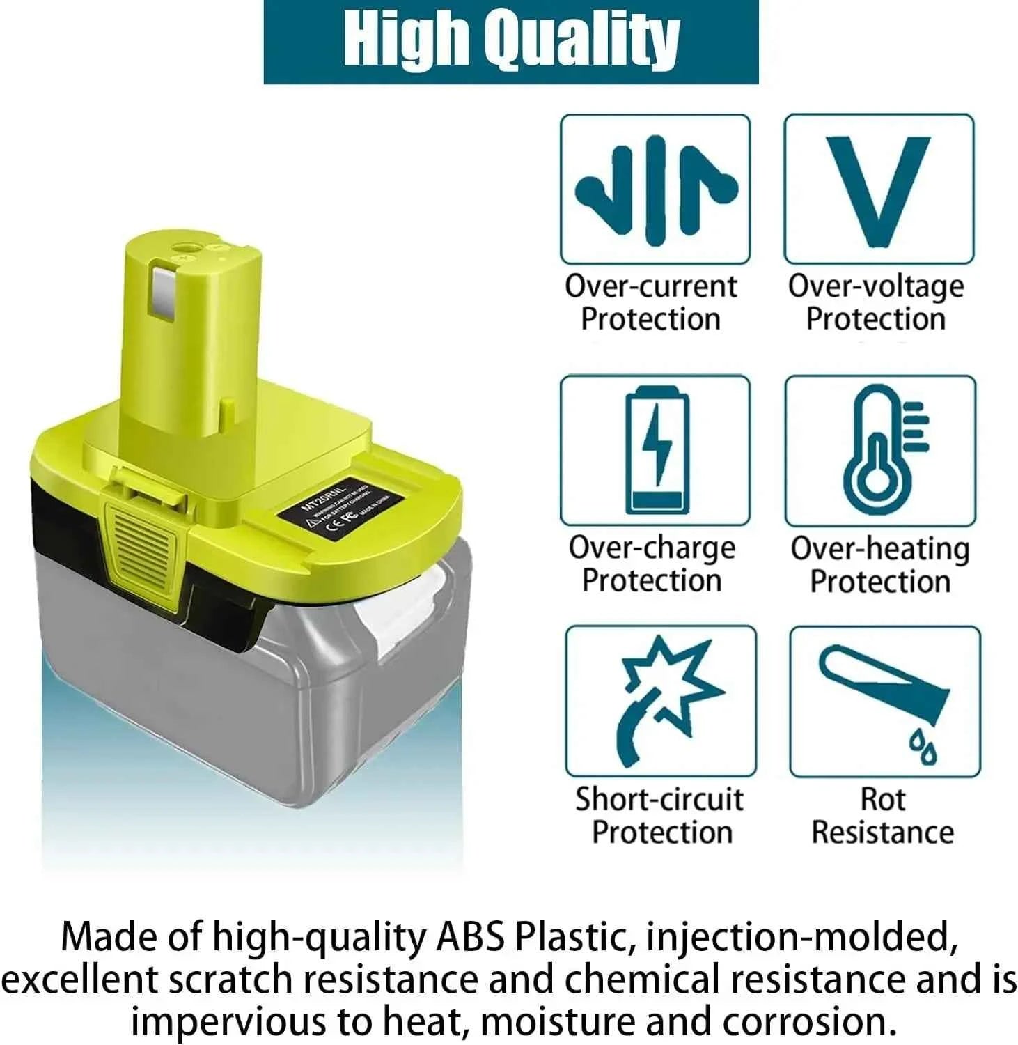 MT20RNL battery adapter for Makita 18V batteries to Ryobi tools – image 4
