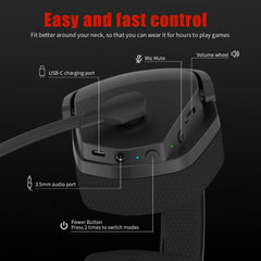 Dual Wireless Gaming Headset Compatible With PS5, PS4, PC, Switch & Mobile by Snagg A Gaming Headset