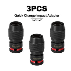 1/4" Square Drive to 1/4" Quick Release Hex Impact Bit Holder