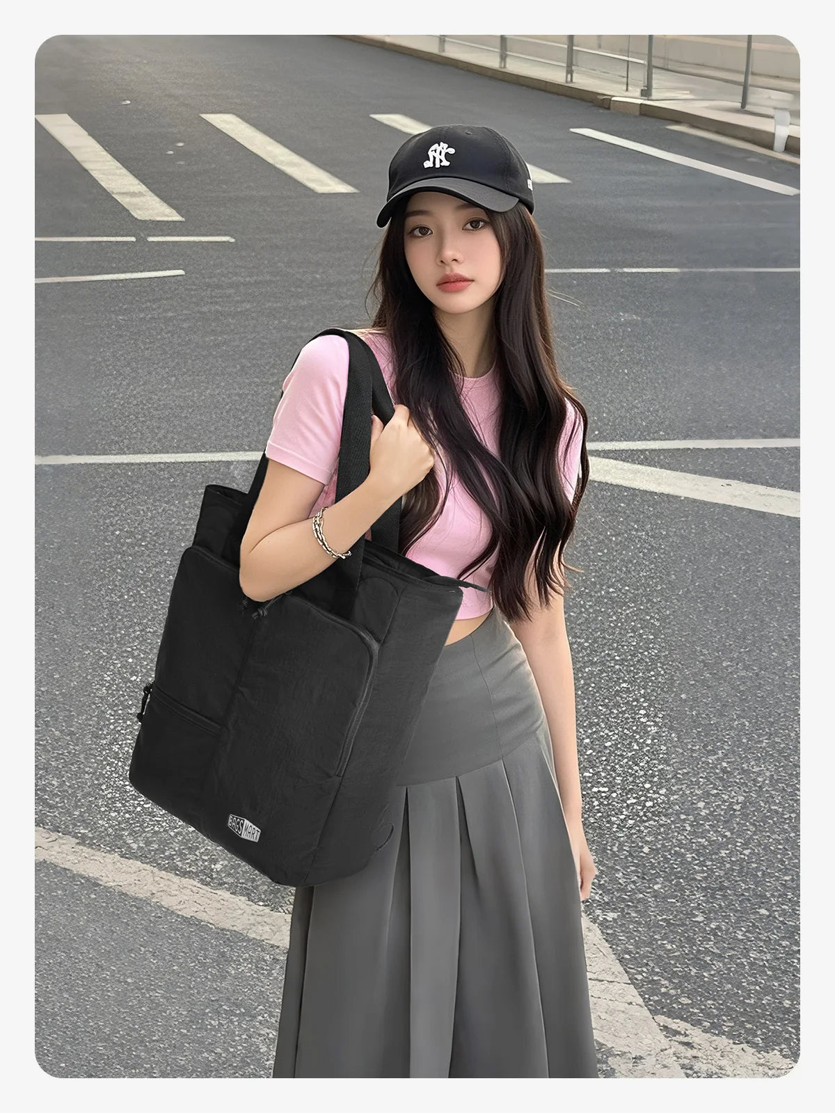 Women's Laptop Tote Bag 15.6" – Large Capacity College & Commuting Handbag for Work & University