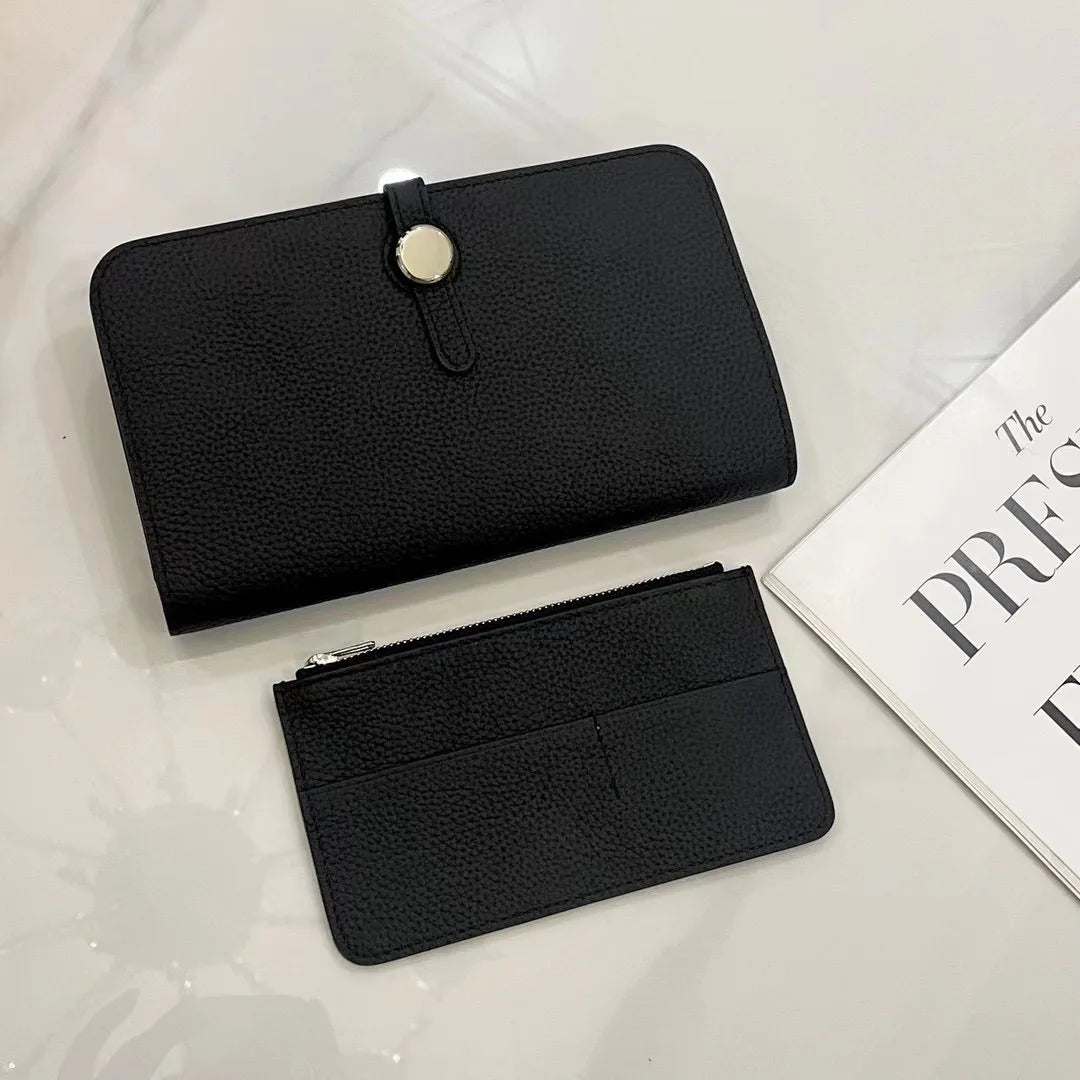 Genuine Leather Long Wallet for Women