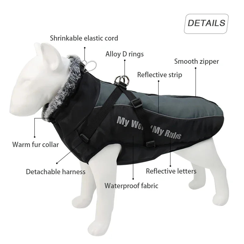 Waterproof Winter Dog Coat by Snagg A Coat