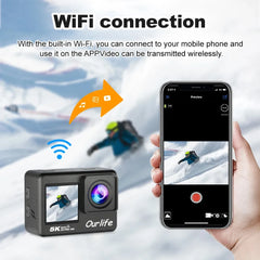 5K Action Camera – 4K60FPS Waterproof Sports Cam by Snagg A Portable Camera