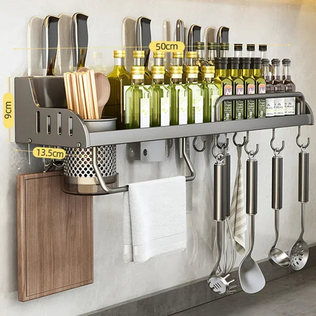 50cm Wall-Mounted Kitchen Storage Rack by Snagg A Rack
