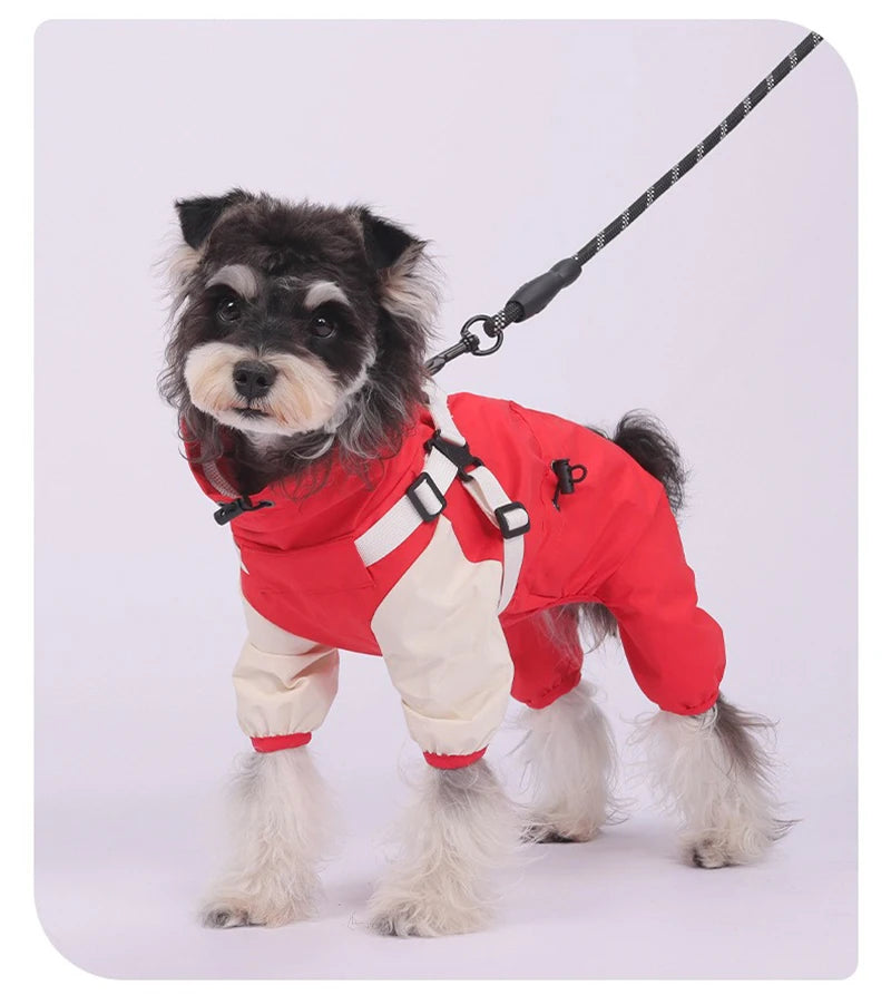 Waterproof Hooded Dog Raincoat by Snagg A Jacket
