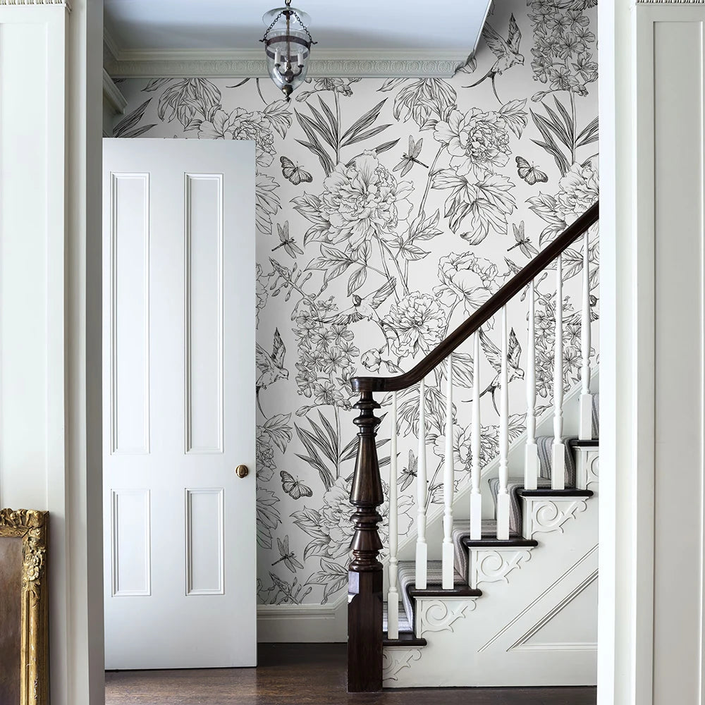 Floral Modern Waterproof Wallpaper by Snagg A Wallpaper