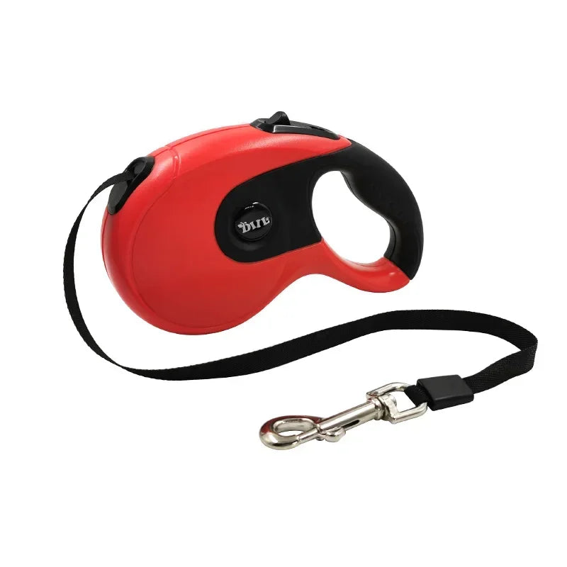 Retractable Dog Leash 3M/5M/8M – Durable Nylon Automatic Flexible Lead for Walking & Running (with Poop Bags)