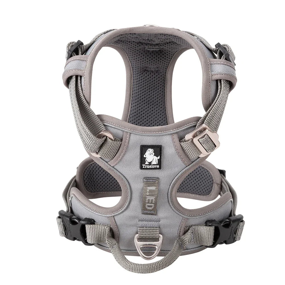 Grey Tactical Dog Collar & Leash Set by Snagg A Harness