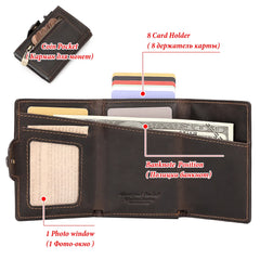 Leather Pop-Up Minimalist Card Holder by Snagg It Wallet