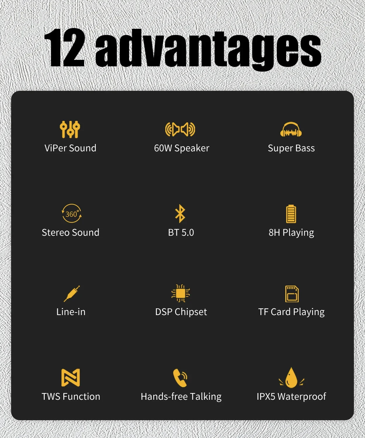 60W Portable Bluetooth Speaker by Snagg A Portable Speaker