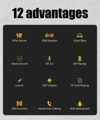 60W Portable Bluetooth Speaker by Snagg A Portable Speaker