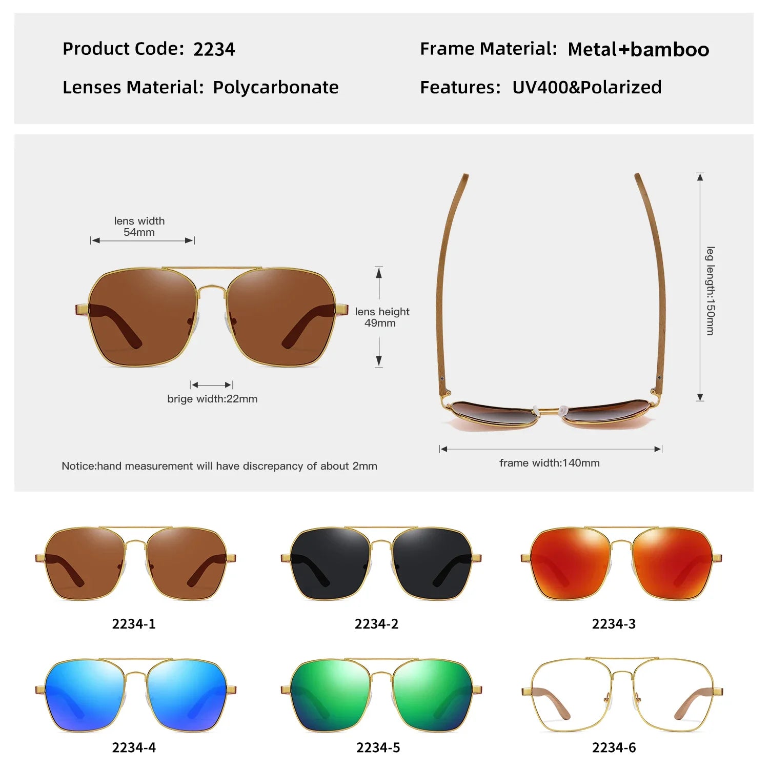 Fashion Retro Metallic Square Sunglasses by Snagg It Sunglasses