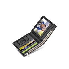 Genuine Leather Men’s Short Wallet