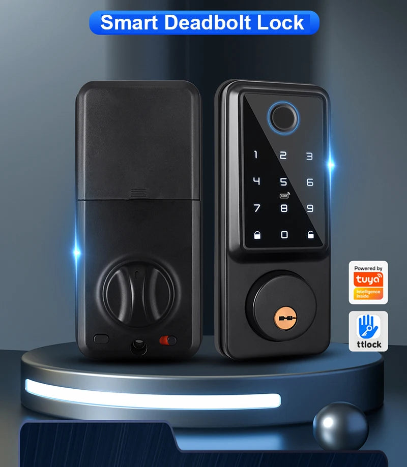 Waterproof Smart Deadbolt Lock – Biometric Fingerprint & Keypad Entry by Snagg A Smart Door Lock