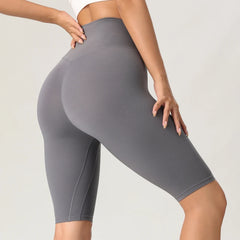 Women’s High-Waisted Yoga Shorts by Snagg A Short