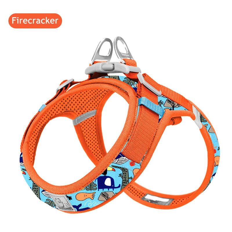 Floral Print Air-Mesh Harness for Dogs & Cats by Snagg A Harness